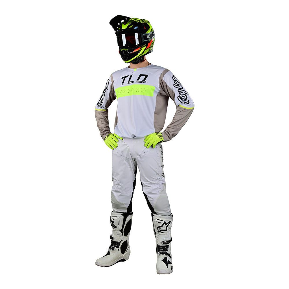 Troy Lee Designs 2024 Motocross Combo Kit SE Pro Grid Fog Flo Yellow